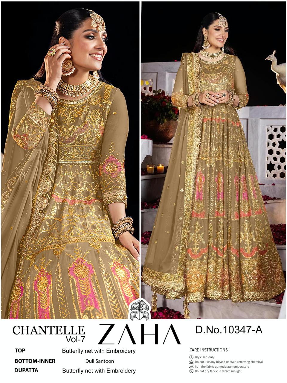 10347A Chantelle Vol 7 Zaha Butterfly Pakistani Salwar Suits