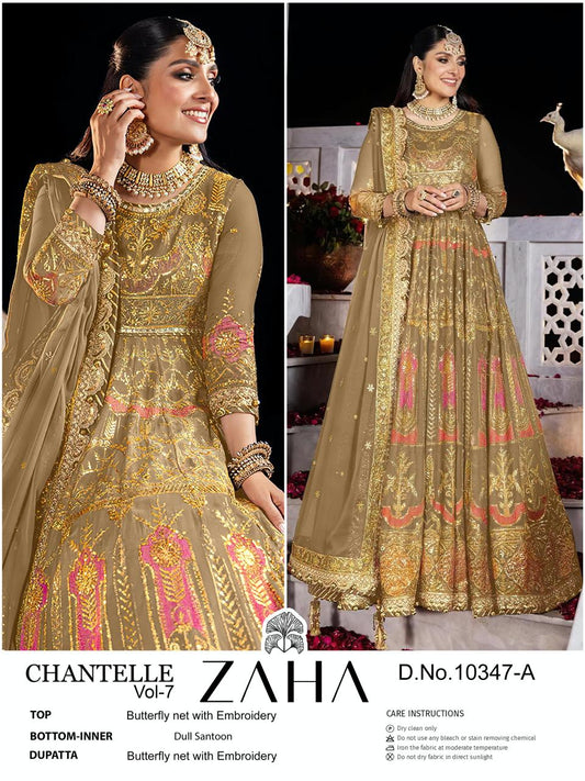 10347A Chantelle Vol 7 Zaha Butterfly Pakistani Salwar Suits