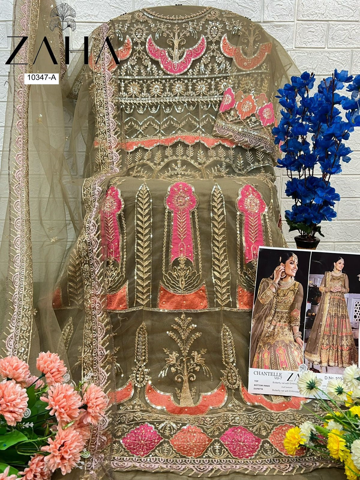 10347A Chantelle Vol 7 Zaha Butterfly Pakistani Salwar Suits