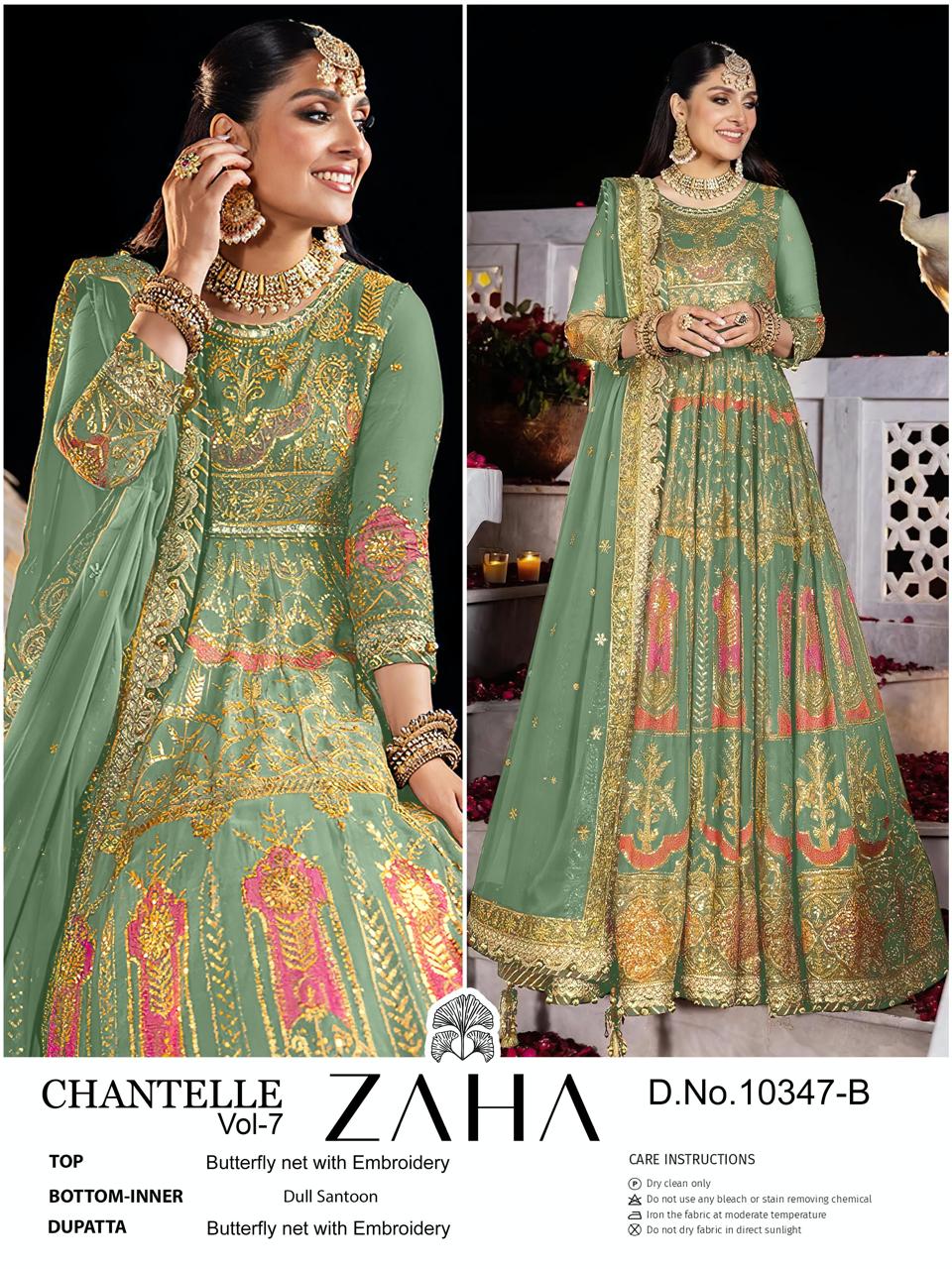 10347B Chantelle Vol 7 Zaha Butterfly Pakistani Salwar Suits