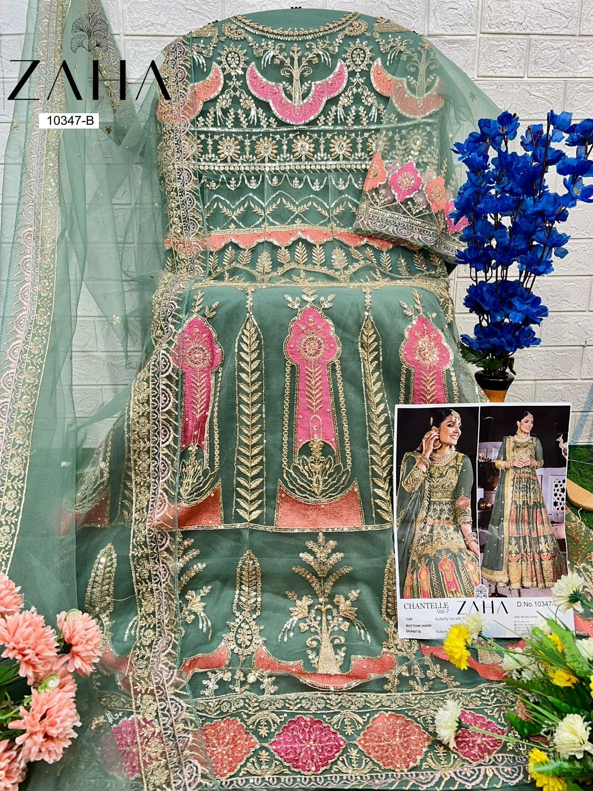 10347B Chantelle Vol 7 Zaha Butterfly Pakistani Salwar Suits
