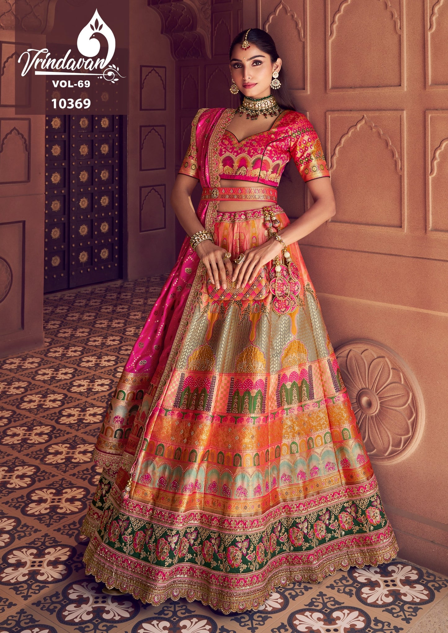10369 Vrindavan Vol 69 Royal Banarsi Premium Silk Lehenga Choli