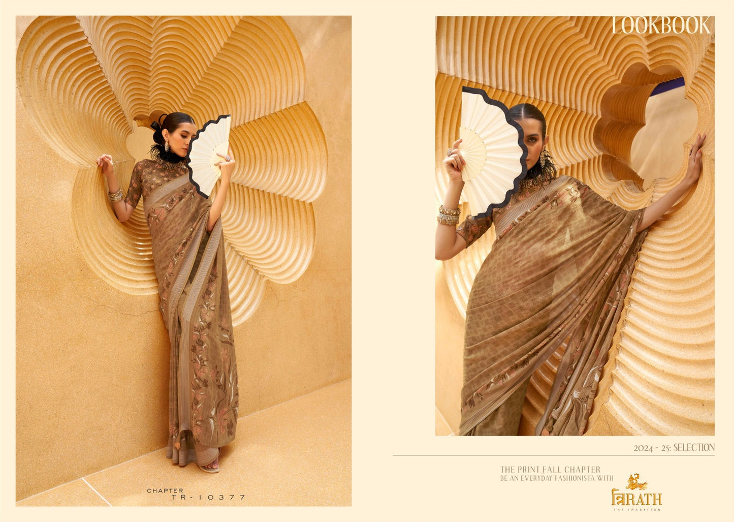 10377 Maxima Trirath Georgette Sarees