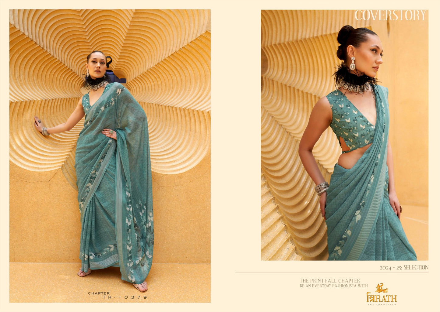 10379 Maxima Trirath Georgette Sarees