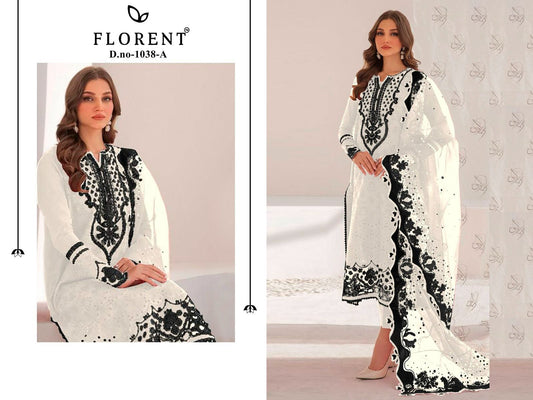 1038-A Florent Heavy Rayon Pakistani Salwar Suits