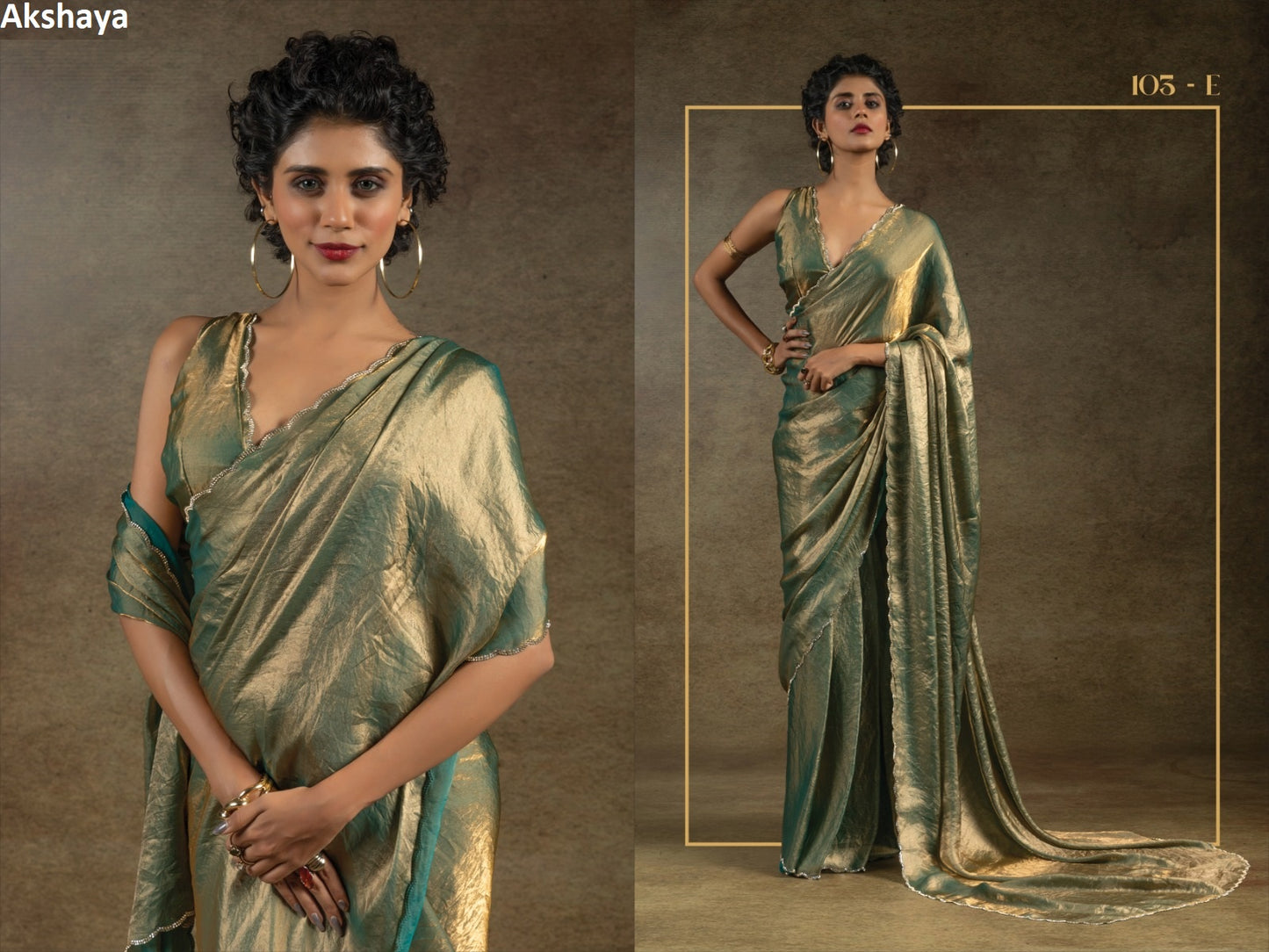 103E Akshaya Satin Silk Sarees