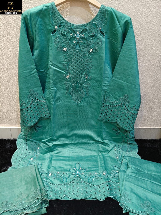 103 Rama Zahra Glamour Viscose Pakistani Readymade Suits