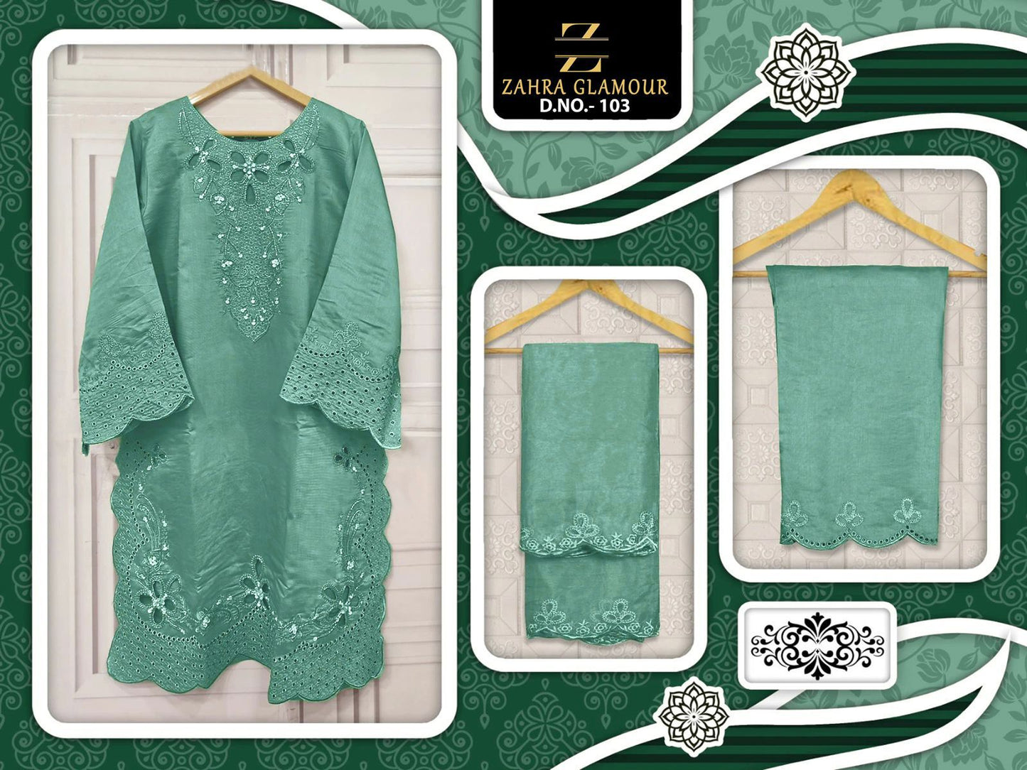 103 Rama Zahra Glamour Viscose Pakistani Readymade Suits