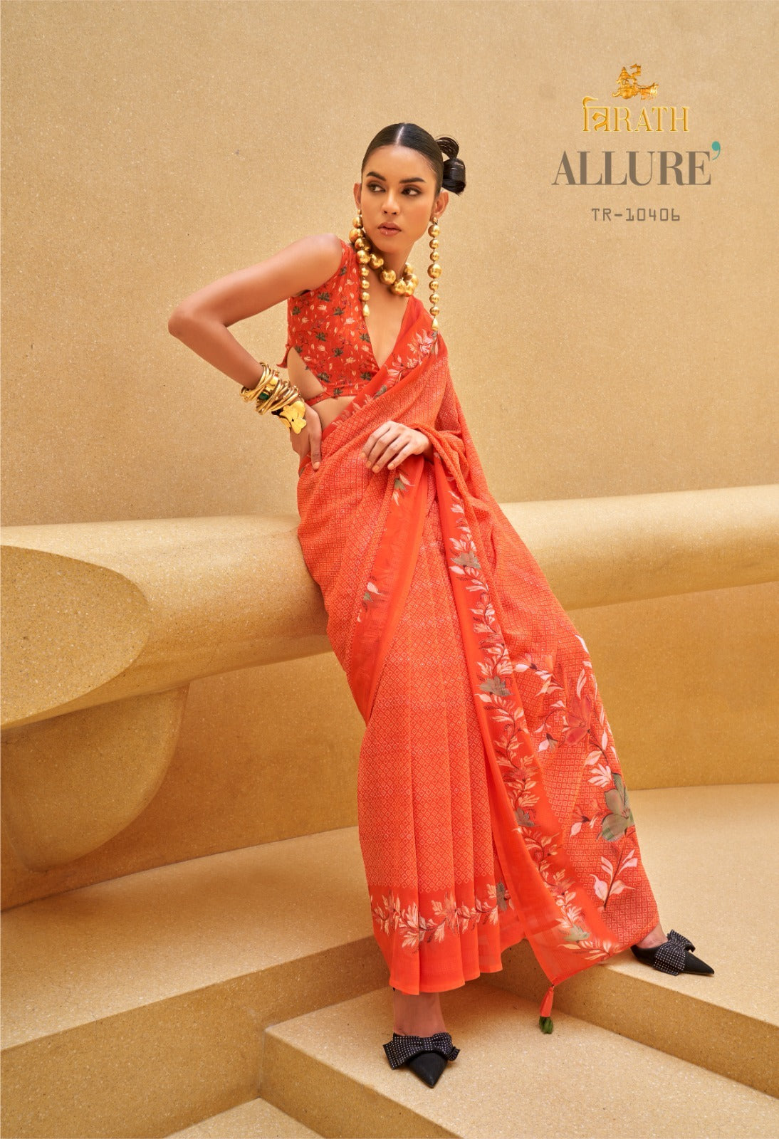 10406 Allure Trirath Georgette Sarees