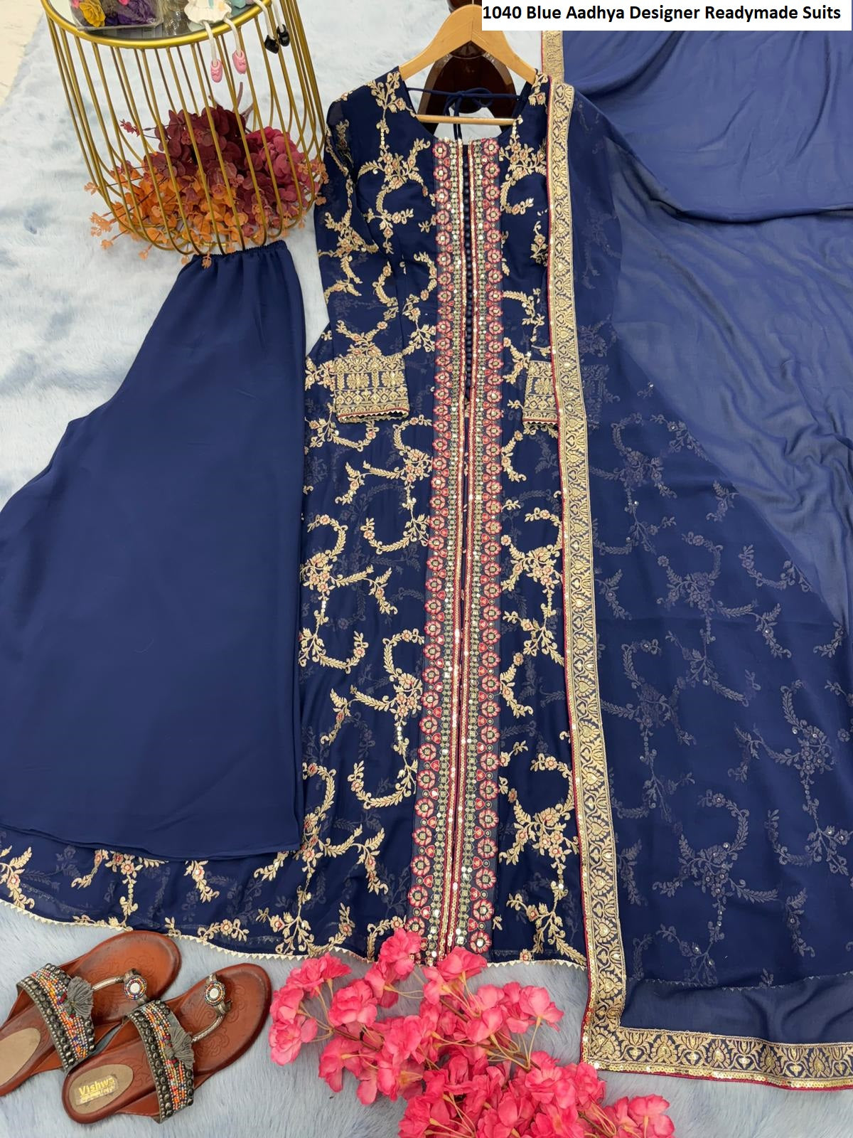 1040 Blue Aadhya Designer Readymade Suits