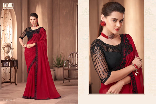 Sw-1101 Sandal Wood Vol 11 Tfh Sarees