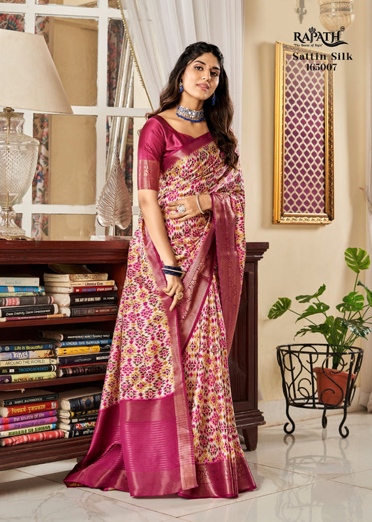 165007 Sunheri Rajpath Sarees