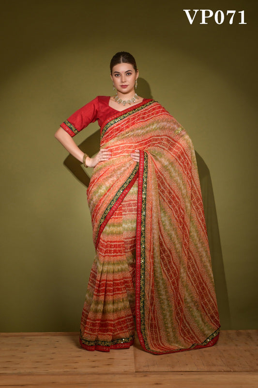071 Radhe Fashion Berry Sarees