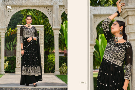 3001A Rumana Senhora Pakistani Readymade Suits