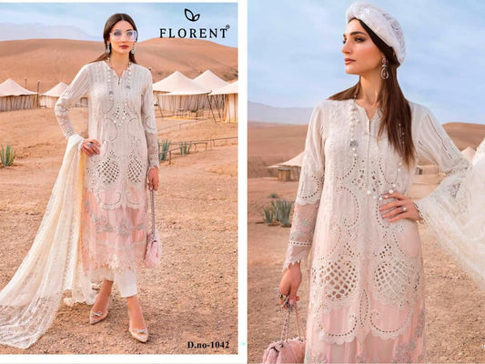 1042 Florent Embroidery Pakistani Salwar Suits