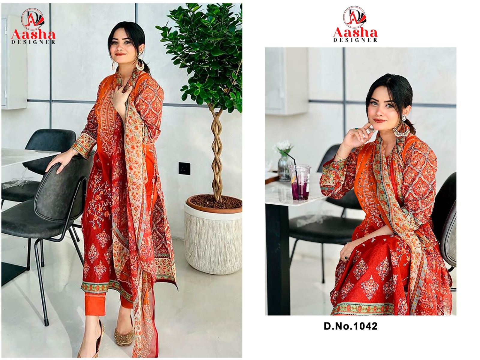 1042 Harsha Vol 4 Aasha Designer Embroidery Pakistani Salwar Suits