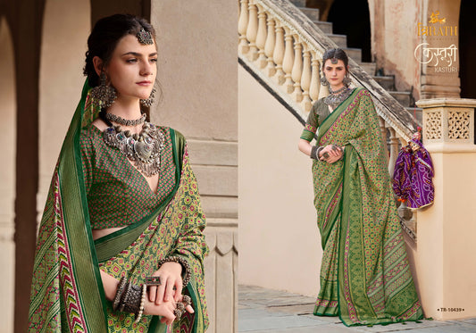 10439 Kasturi Trirath Silk Sarees