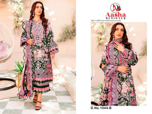
1044-B Aasha Designer Embroidery Pakistani Patch Suits
