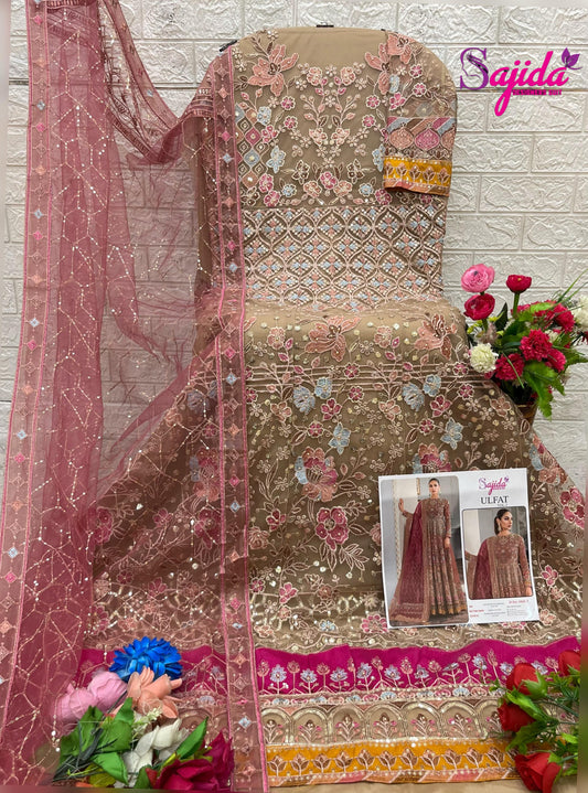 1045-F Ulfat Vol-2 Sajida Embroidery Pakistani Salwar Suits