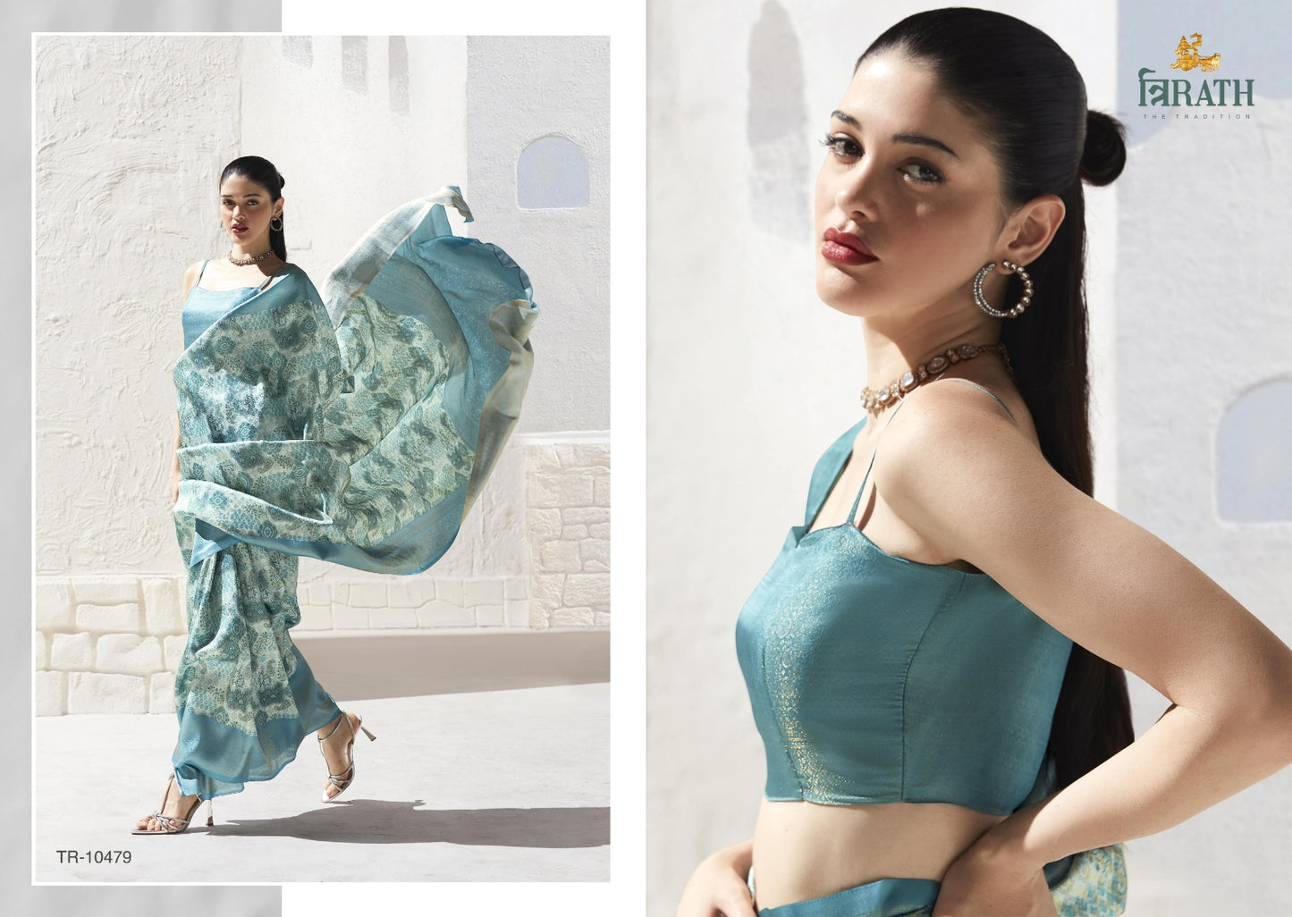 10479 Satvik Vol 2 Trirath Digital Printed Sarees