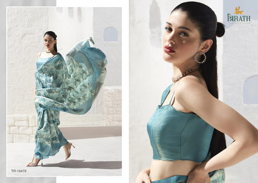 10479 Satvik Vol 2 Trirath Digital Printed Sarees