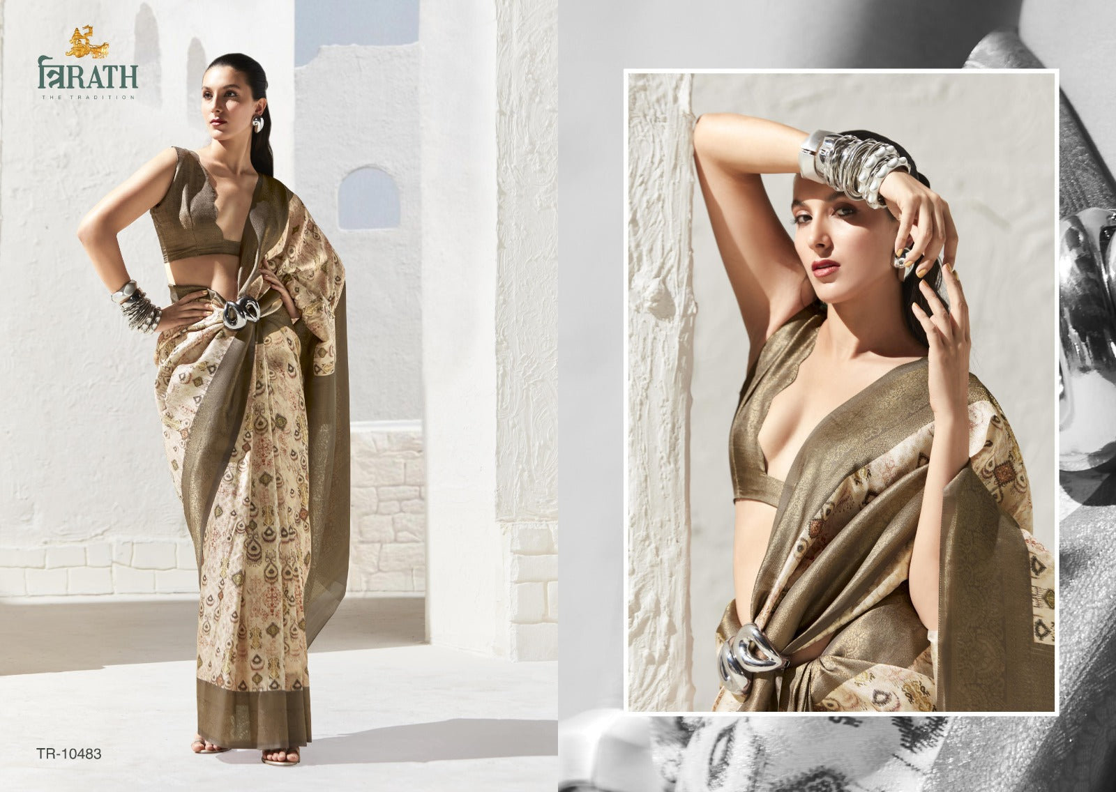 10483 Satvik Vol 2 Trirath Digital Printed Sarees
