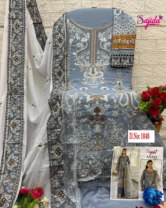 1048 Anaya Vol-1 Sajida Embroidered Pakistani Salwar Suits