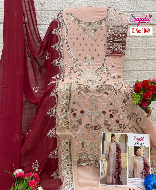 1049 Anaya Vol-1 Sajida Embroidered Pakistani Salwar Suits