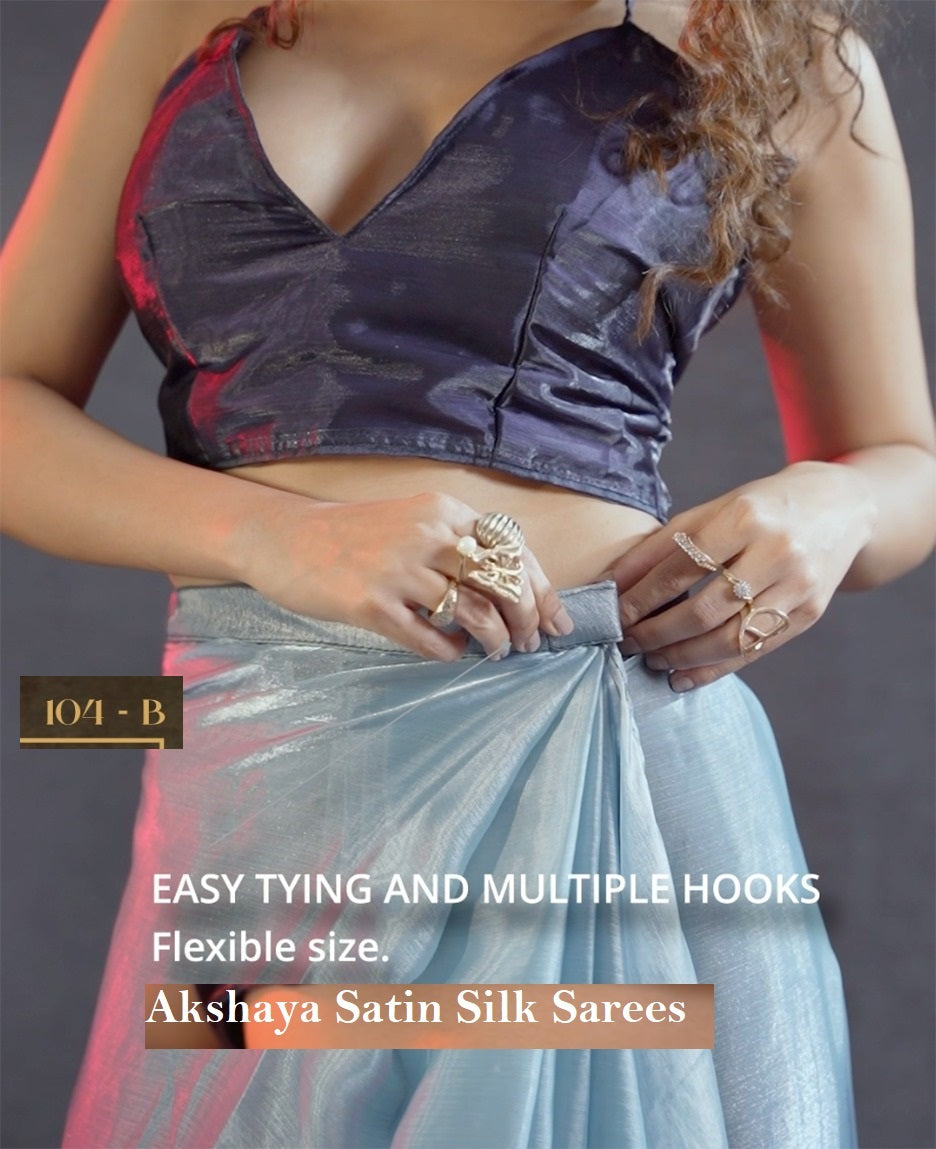104B Akshaya Satin Silk Sarees