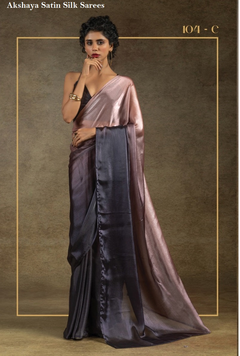 104C Akshaya Satin Silk Sarees