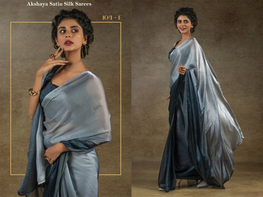 104E Akshaya Satin Silk Sarees