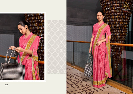 104 Florence Shubh Shree Crepe Sarees
