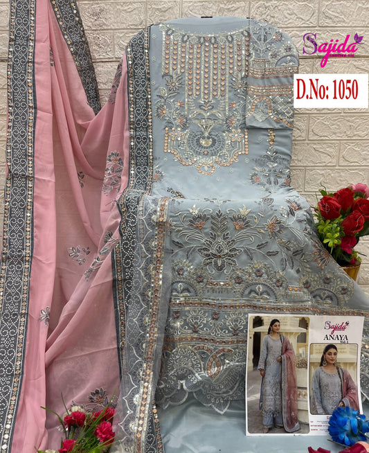 1050 Anaya Vol-1 Sajida Embroidered Pakistani Salwar Suits