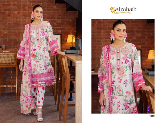 1050 Girl Glam Al Zohaib Print Pakistani Patch Suits