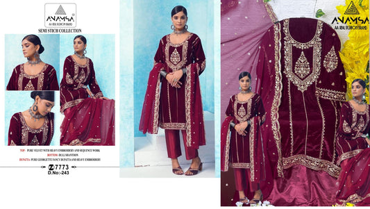 243 Anamsa Pakistani Salwar Suits