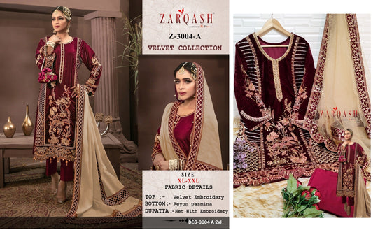 Z-3004-A Zarqash Pakistani Readymade Suits
