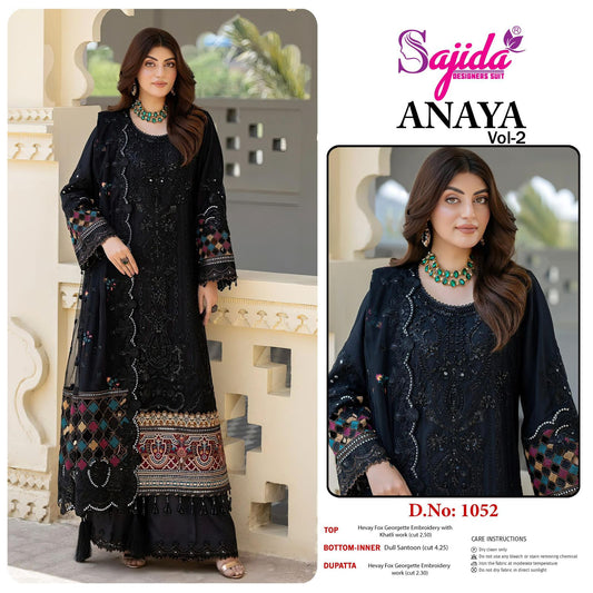 1052 Anaya Vol-2 Sajida Georgette Pakistani Salwar Suits