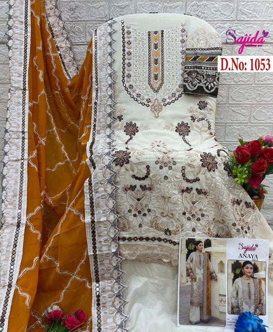1053 Anaya Vol-2 Sajida Georgette Pakistani Salwar Suits