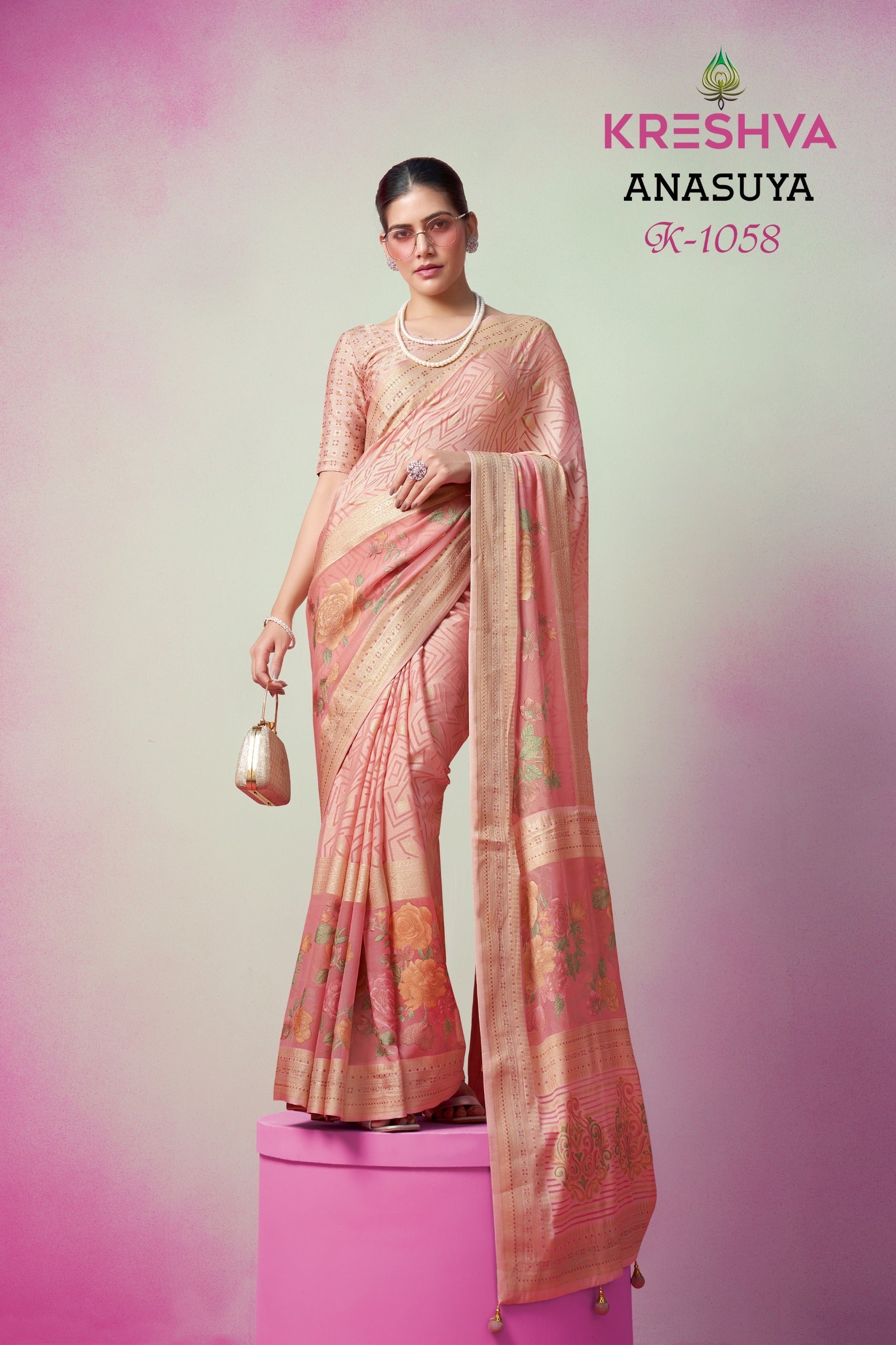 1058 Anasuya Kreshva Georgette Sarees