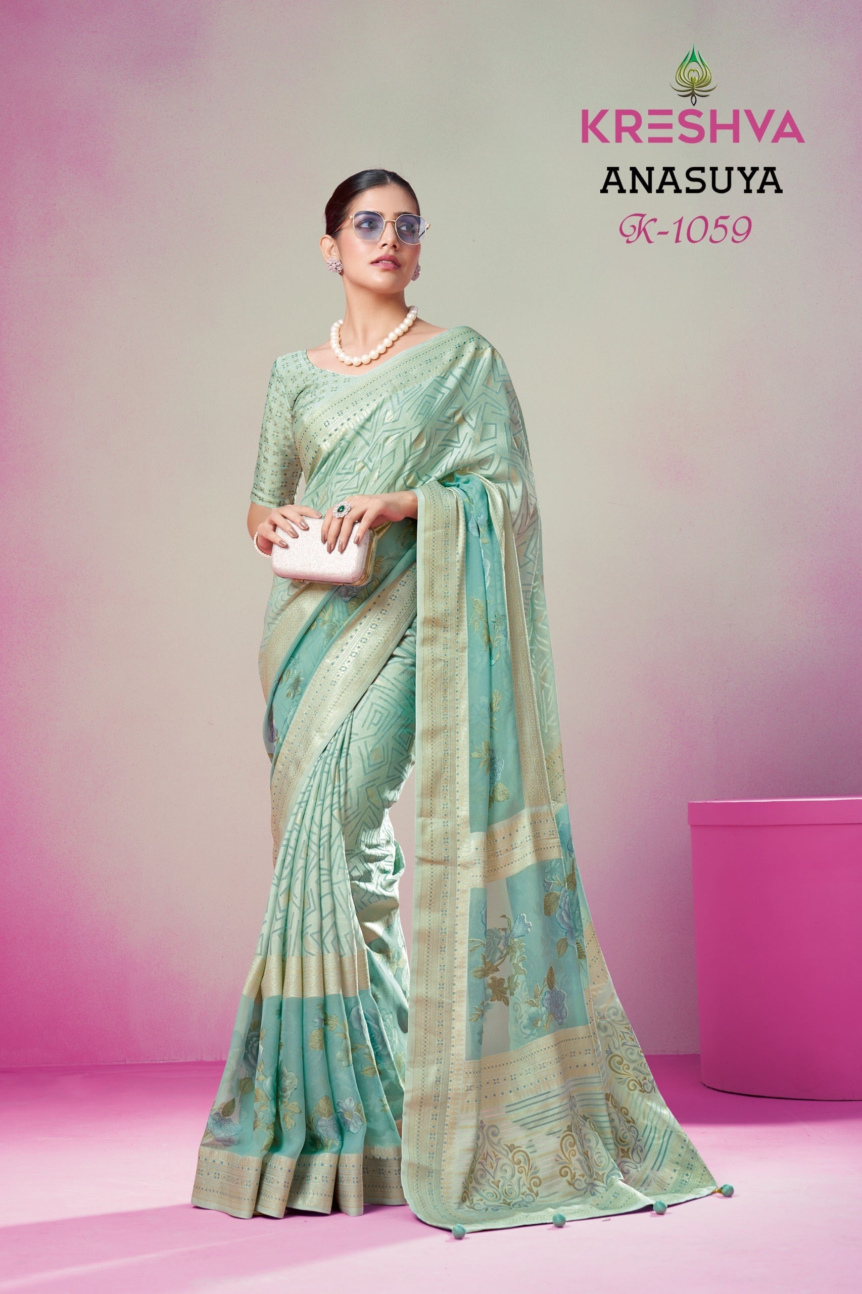1059 Anasuya Kreshva Georgette Sarees