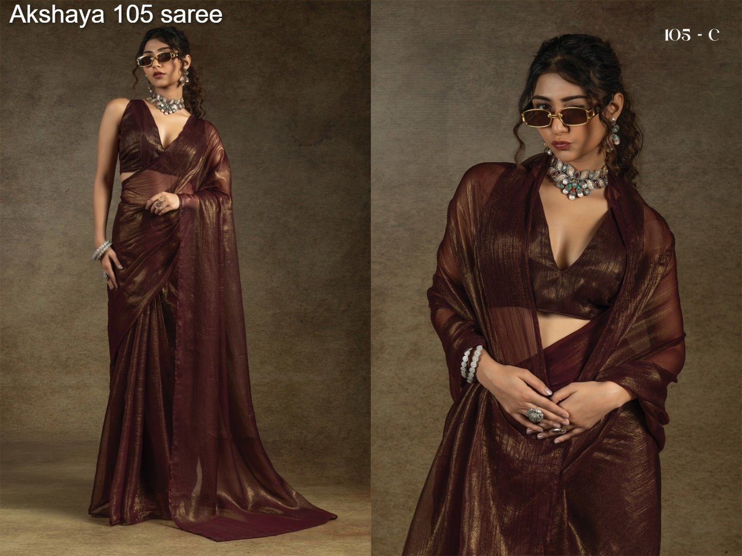 105C Akshaya Satin Sarees