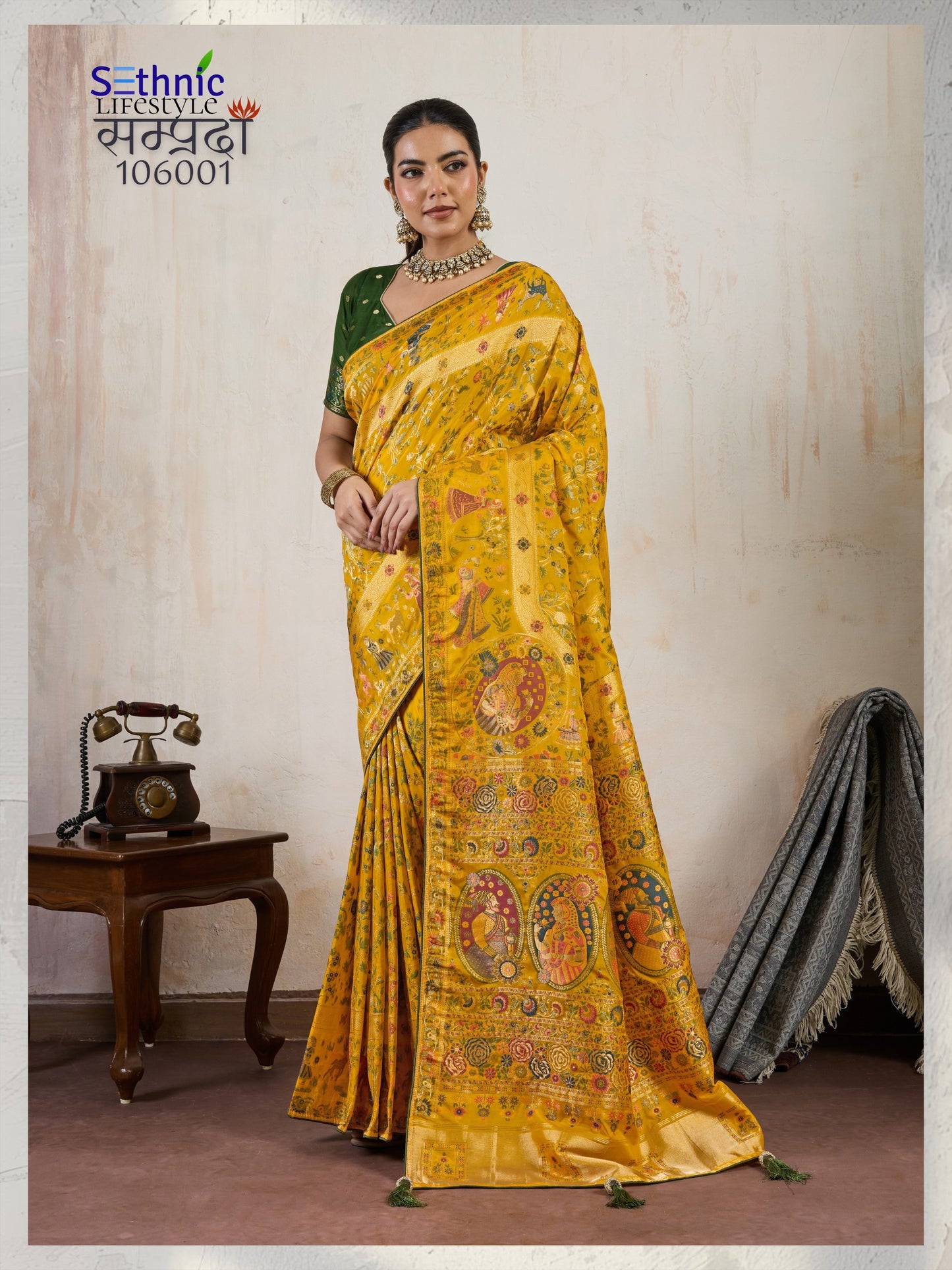106001 Samprada Sethnic Soft Silk Sarees