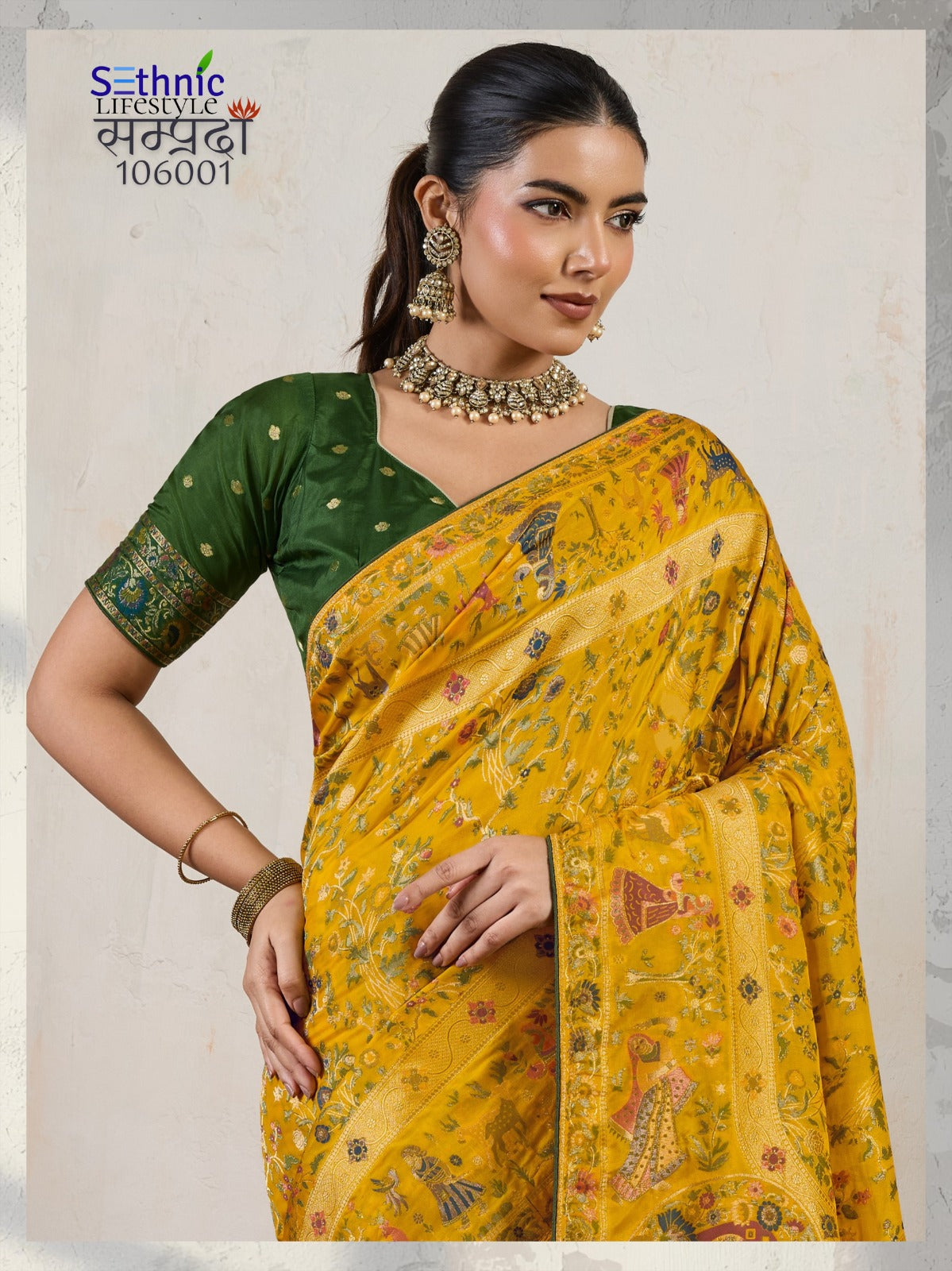 106001 Samprada Sethnic Soft Silk Sarees