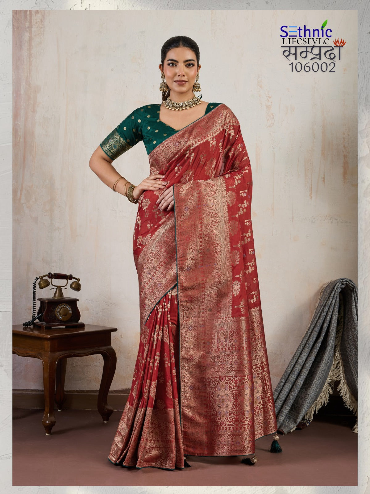 106002 Samprada Sethnic Soft Silk Sarees