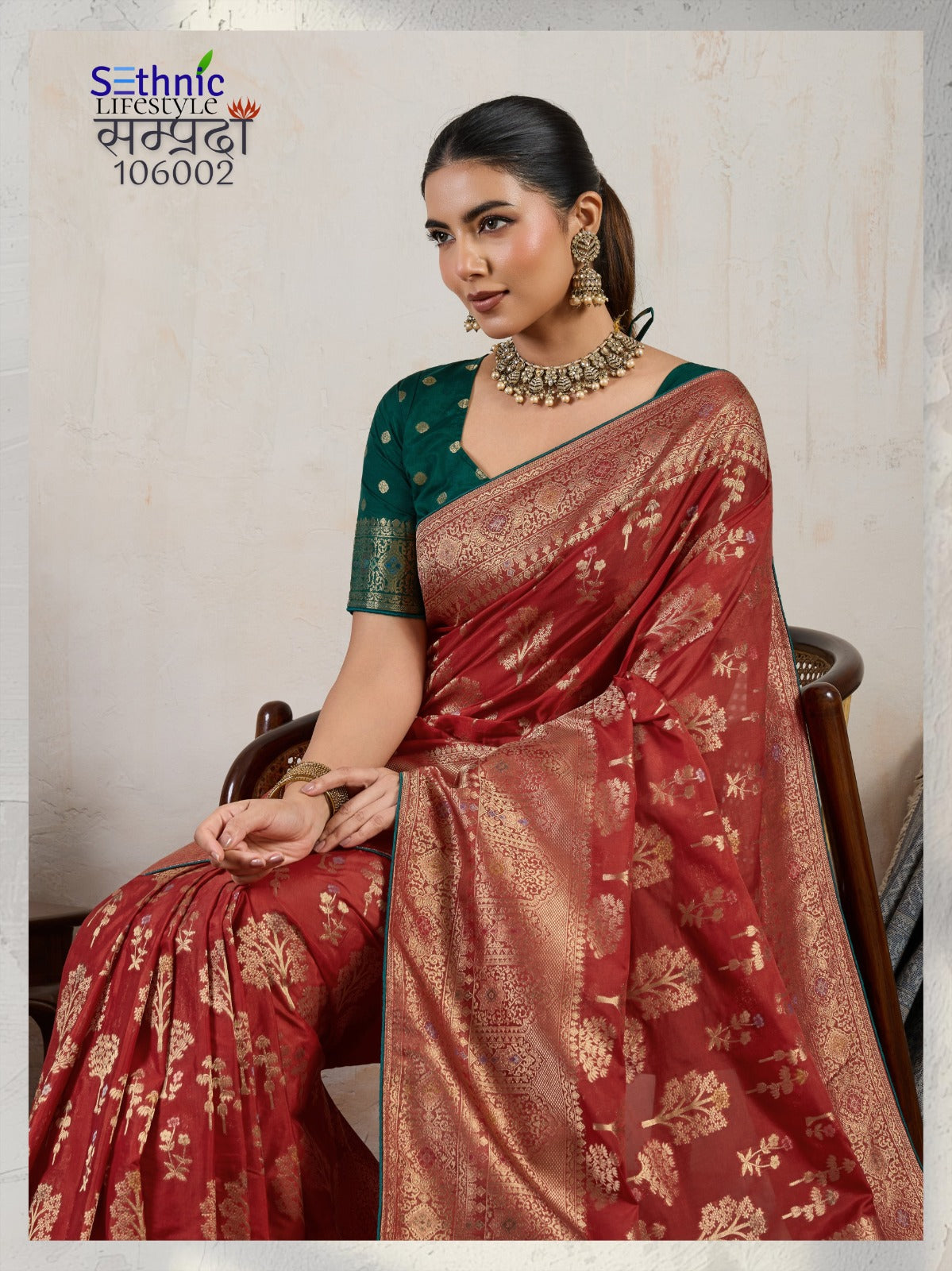 106002 Samprada Sethnic Soft Silk Sarees