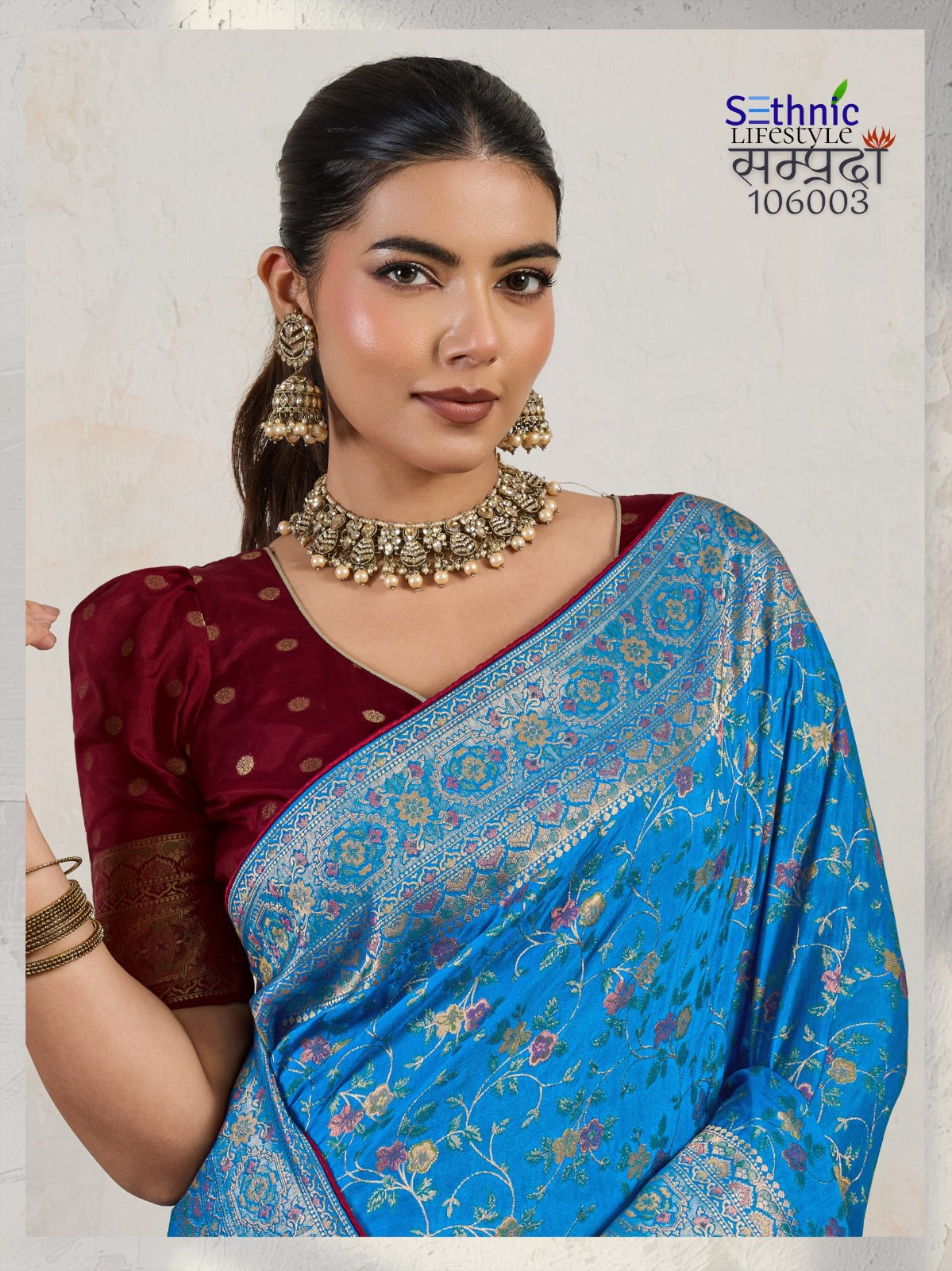 106003 Samprada Sethnic Soft Silk Sarees