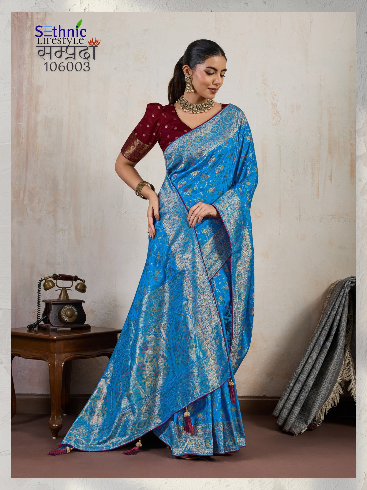 106003 Samprada Sethnic Soft Silk Sarees