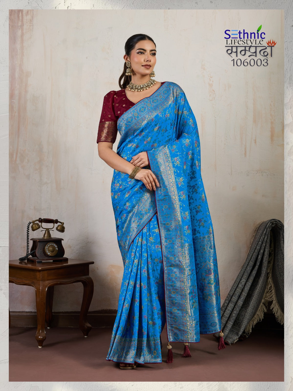 106003 Samprada Sethnic Soft Silk Sarees