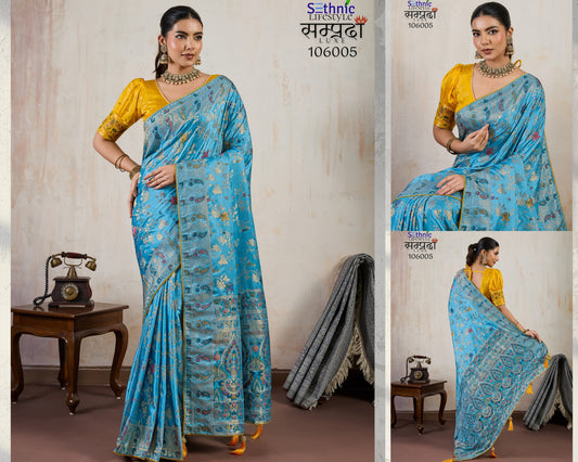 106005 Samprada Sethnic Satin Sarees