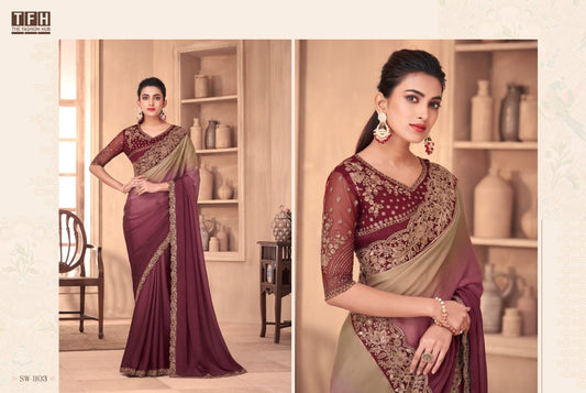 Sw-1103 Sandal Wood Vol 11 Tfh Sarees